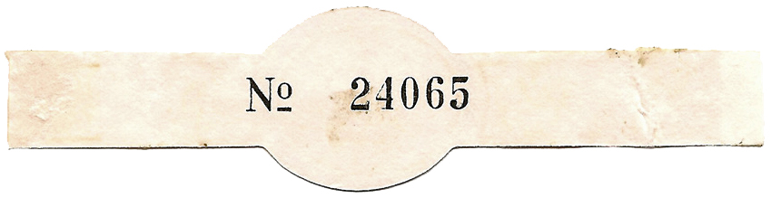 <i>1492 Humidor bands are numbered and not embossed</i>